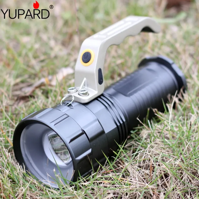 

YUPARD XM-L2 LED T6 led zoomable Flashlight Spotlight Searchlight Torch bright For 18650 rechargeable battery