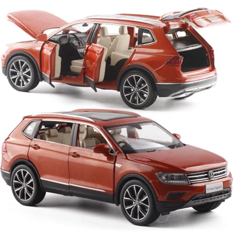 High simulation Volkswagen Tiguan L,1:32 scale alloy pull back model car,muaical&flashing,diecast metal model,free shpping