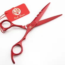 508# Toppest 6 дюйм(ов) красный Краски парикмахерские Ножницы JP 440C 62HRC дома и салон Резка Ножницы филировочные ножницы Ножницы для волос