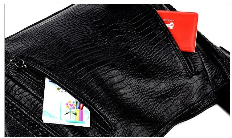 The new version of crocodile tattooed one-shoulder women's bag large-capacity handbag slanting lady's large bag tide_voghion.com