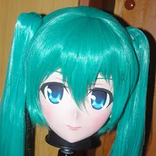 (C2-018) Full Head Female Face Anime KIG Mask Cosplay Kigurum Zentai Suit Crossdresser Masks Skin Halloween Fetish