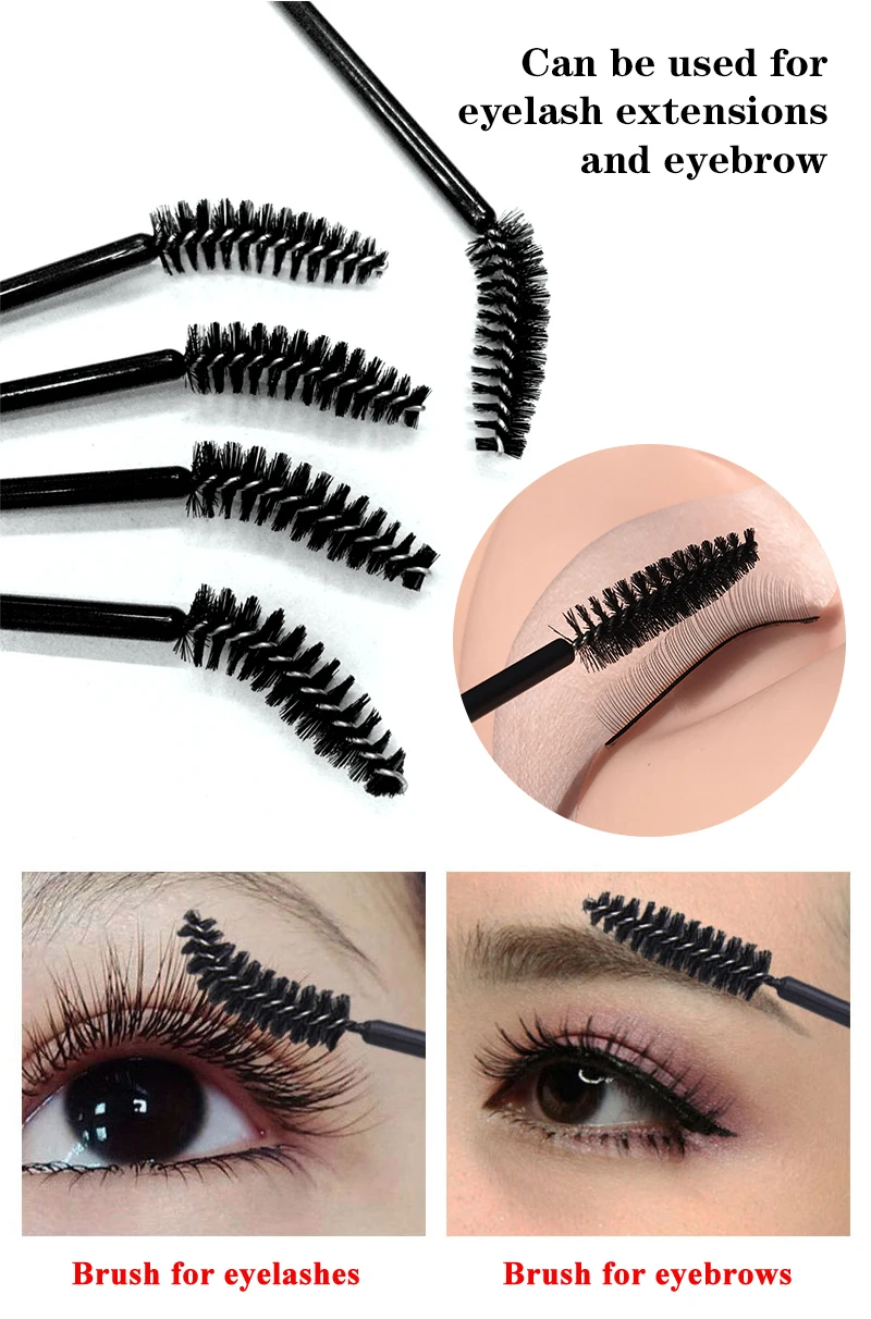 GLAMLASH 50 шт одноразовая щеточка для ресниц Чистящая щеточка для наращивания ресниц инструменты для макияжа