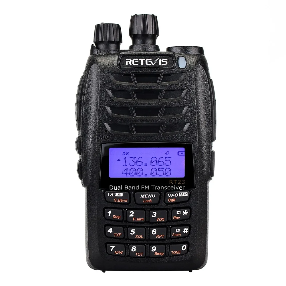 Рация Retevis RT23 перекрестный ретранслятор UHF + VHF 136 174 400 480 МГц двойное PTT 1750 Гц 1600 мАч