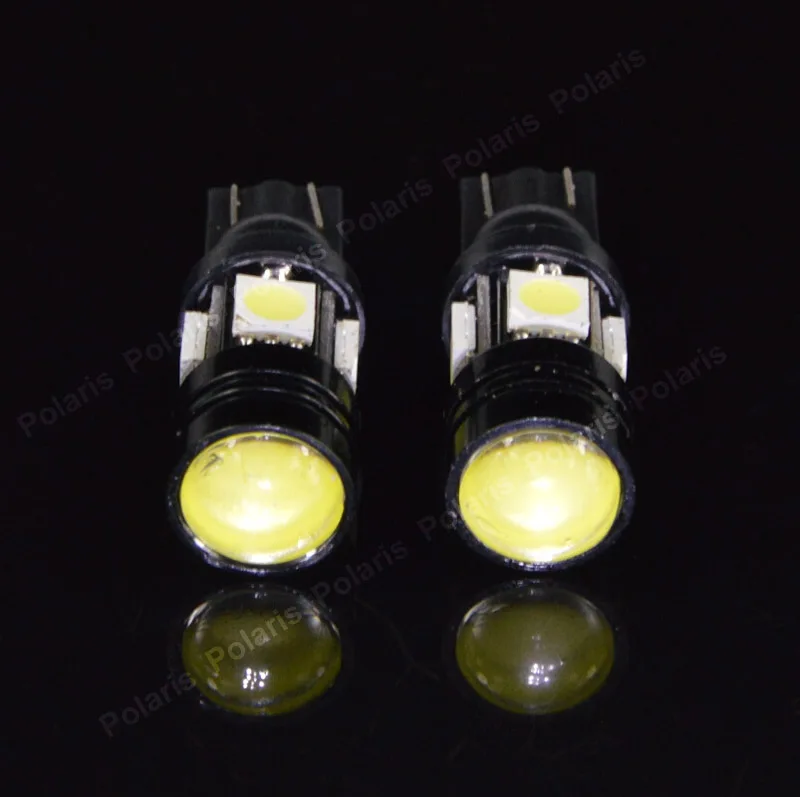 10 шт. Горячие продукты T10 W5W 194 168 4 светодиодный 5050 SMD авто источник света Клин Сторона лампы Парковка лампы с COB объектив DC12V