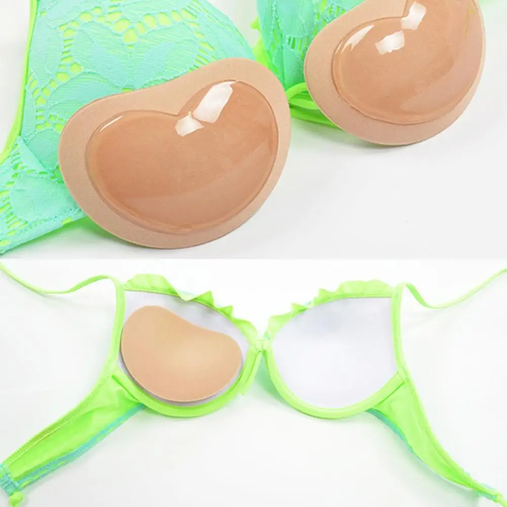 

Hot new Heart Bikini Swimsuit Breast Enhancer Silicone Chest Insert Pad Magic Bra new