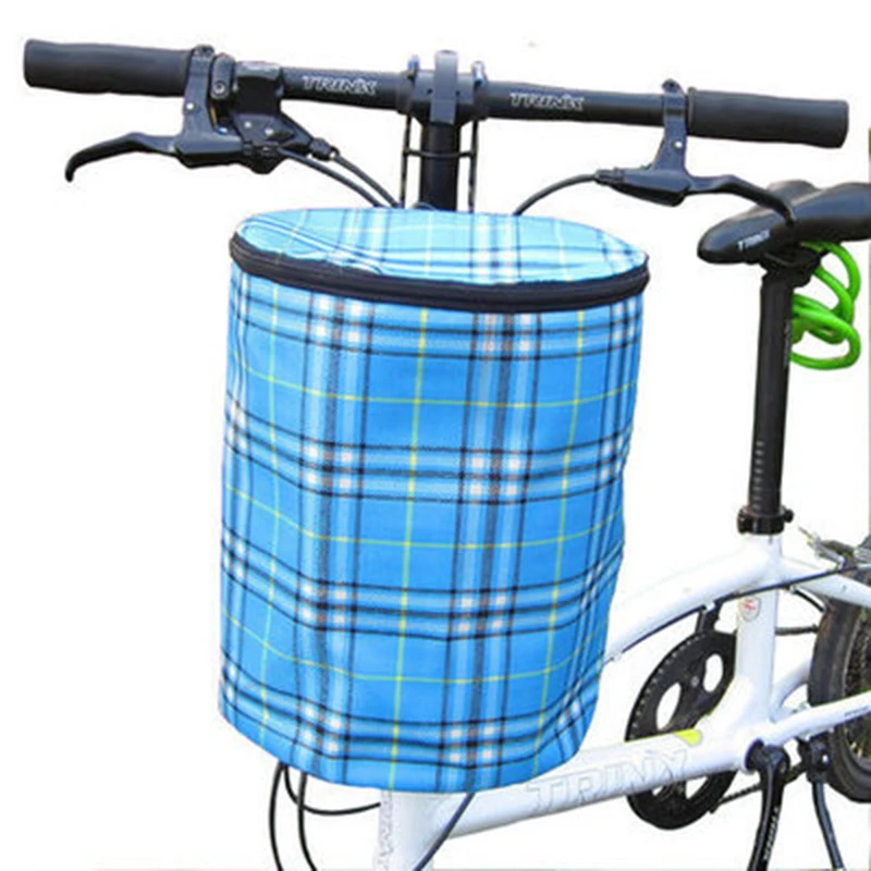 Creative 2016 New Bicycle Basket Detachable Canvas Bike Handlebar Front Cycling font b Bags b font