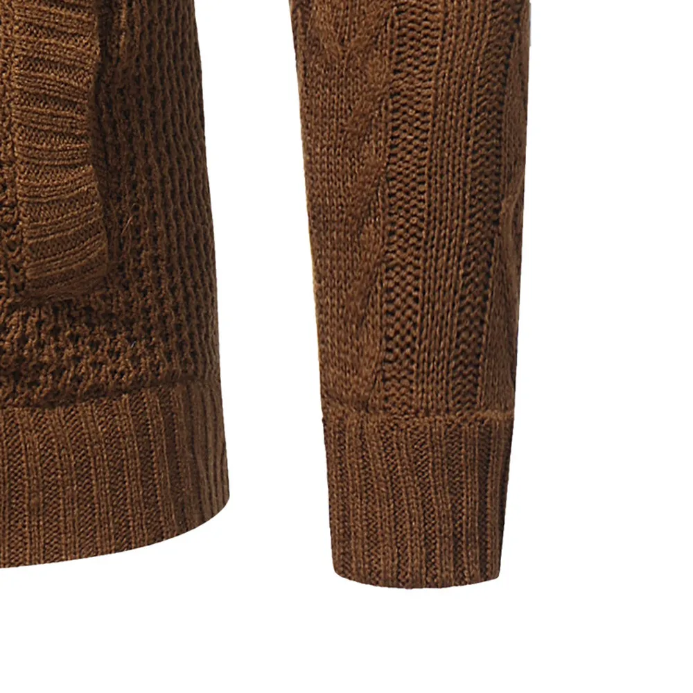 Осенне-зимний свитер для мужчин Новое поступление повседневные пуловеры мужские свитера с длинными рукавами и круглым вырезом в стиле пэчворк трикотажные однотонные для мужчин