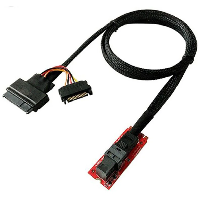 SFF 8639 карта адаптера U.2 к M.2 NVME PCI e x4 конвертера с кабелем для 8643|mini sas|mini minimini adapter |