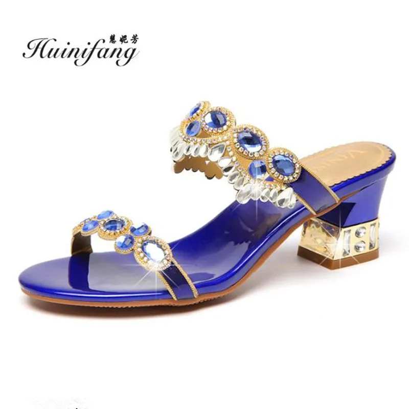 ladies slippers with a small heel