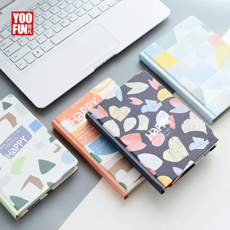 

2018 Season Korean Kawaii A5 hardcover notebook Wish Plan Do List Cute Flower Daily 128 pages School Office Supplies