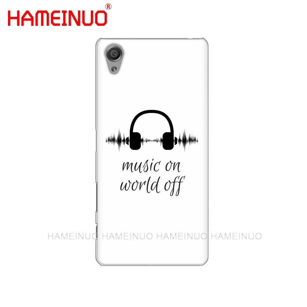 Чехол для телефона HAMEINUO music on world off с принтом sony xperia C6 XA1 XA2 XA ULTRA X XP L1 L2 XZ1 compact XR/XZ
