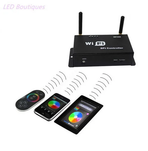 

best price 1 pcs WiFi 300 LPD6803 WS2811 WS2801 LED Strip Controller Touchable Screen Remote LED WiFi SPI Controller
