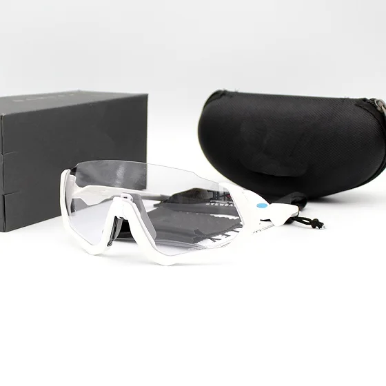 Фотохромный велосипед очки мужские и женские спортивные шоссейные велосипедные солнцезащитные очки для верховой езды беговые велосипедные очки Mtb бесцветные очки - Цвет: Photochromic Model 1