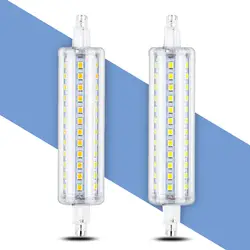 R7S светодиодные трубки 220 V энергосбережения Lamparas Led 5 W 10 W 12 W 15 W Кукуруза лампы без мерцания горизонтальный разъем свет заменить галогенные