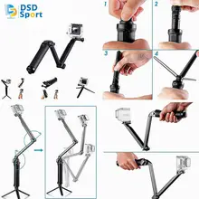 SAQN for GoPro 3 Way pivot arm chest mount harness kit for gopro hero 5 4 3 2 session black sjcam sj4000 xiaomi yi 4k 08B