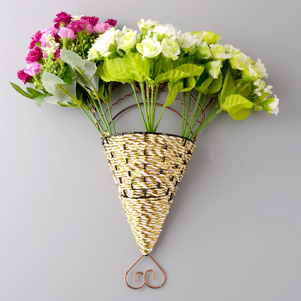 Online Buy Wholesale Metal Wall Vases From China Metal Wall Vases - New Lovely Handmade Sector Wall Hanging Basket Craft Frame Fake Flower Vasecafe Home Decor Randomly online buy wholesale metal wall vases from china metal wall vases - new lovely handmade sector wall hanging basket craft frame fake flower vasecafe home decor randomly