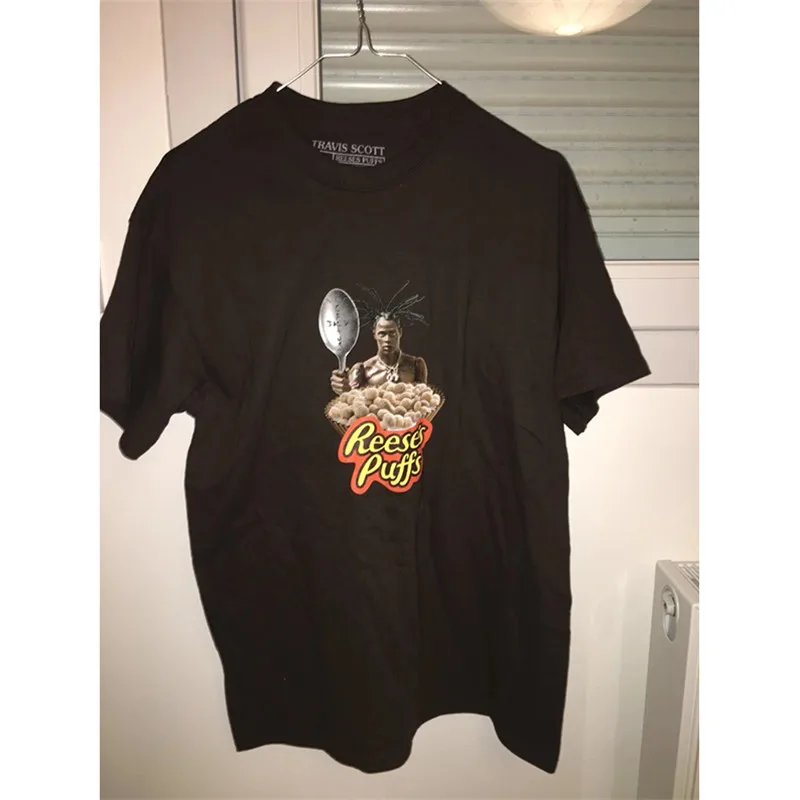

Travis Scott x R eese’s P uffs Limited Edition Tee Men Women Travis Scott ASTROWORLD T-shirt