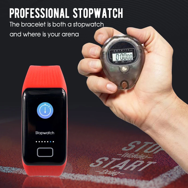 Step Count K1 Smart Bracelet Heart Rate Monitor Sport Running Fitness Tracker Waterproof Smart Wristband For IOS Android Phone