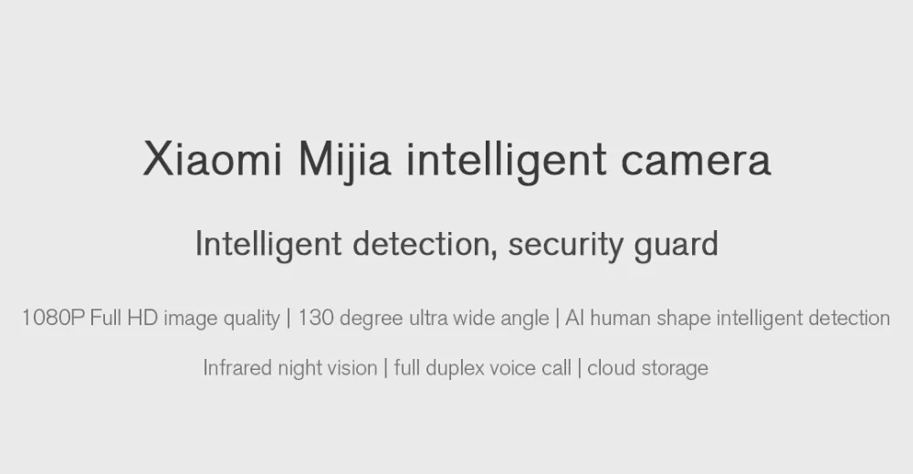 Xiaomi Mijia Smart IP камера 1080P 130 градусов Wifi беспроводной монитор 10 м ночного видения Интеллектуальное обнаружение AI humanoid H32