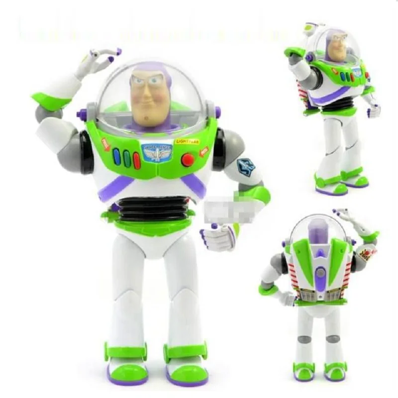 

2019 New Toy Story 3 Talking Buzz Lightyear Toys Lights Voices Speak English Joint Movable Action Figures Children Gift toy