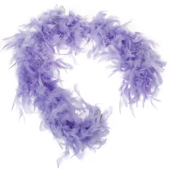 

Purple Feather Boa Fluffy Craft Decoration 6.6 Feet Long