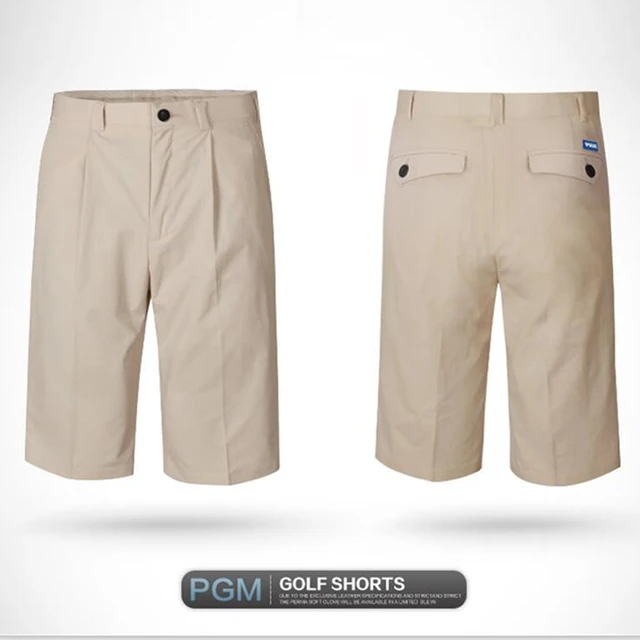 PGM Men Golf Shorts Summer Quick Dry Sport Knee Length Shorts for Men Breathable Male Golf 
