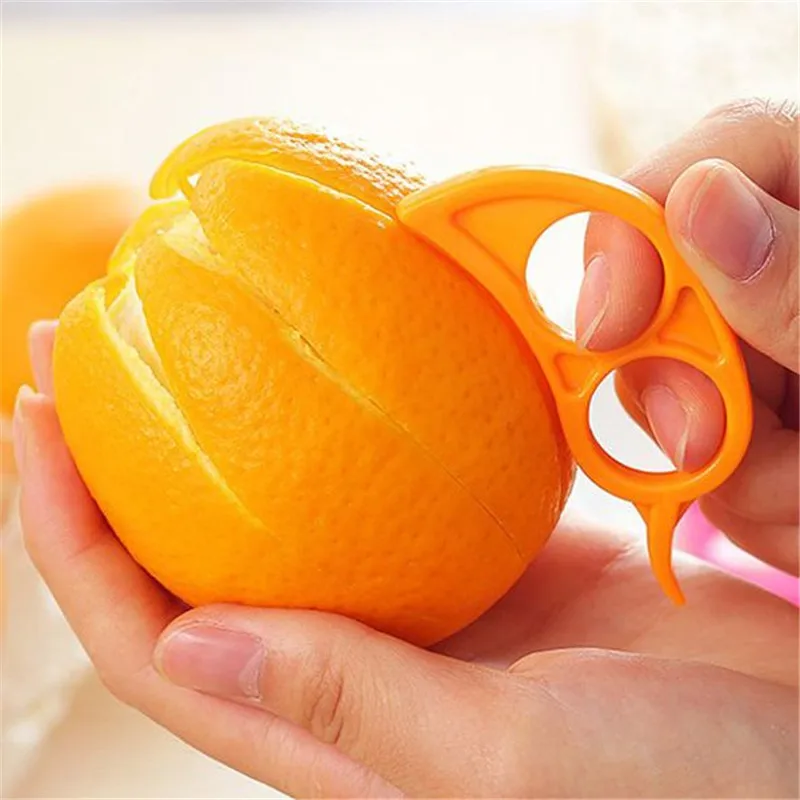 Plastic Orange Peeler Slicer Cutter Lemon Citrus Fruit Skin Removerin