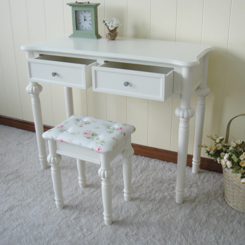 

European-style garden white wood desktop computer desk desk study desk desk Specials