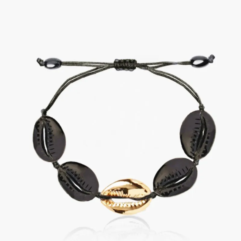 Bileklik pulseras mujer hombre puka COWRIE shell bransoletki dla kobiet prezent bijoux biżuteria czeski boho bransoletki bransoletki femme -