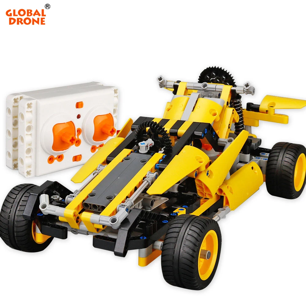 

Global Drone Constructor Transformation Machine on the Remote Control 2.4GHz RC Car Blocks Radio-Controlled Cars Educational Toy