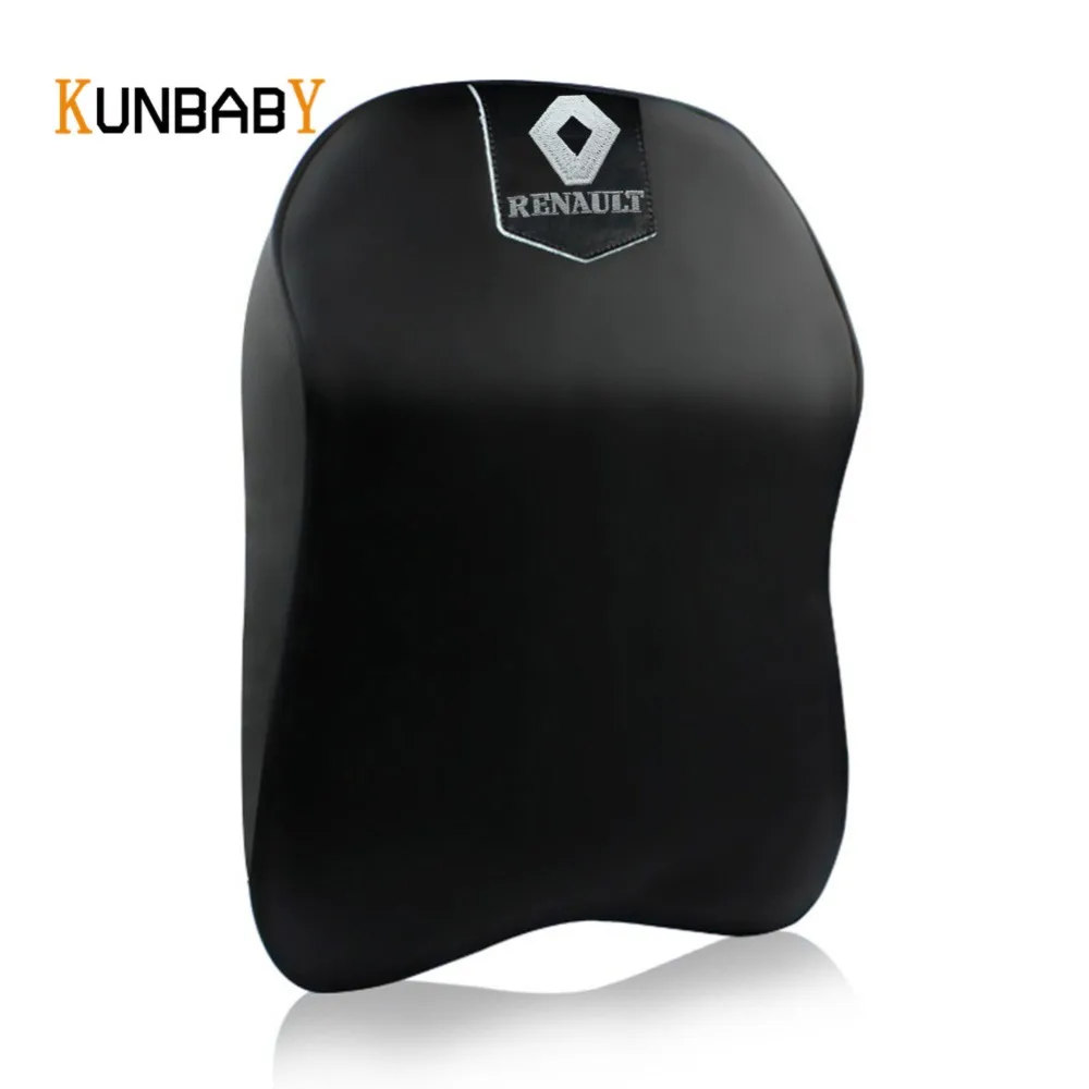 KUNBABY 1 шт. кожаная Автомобильная подушка для шеи с пенным наполнителем эффектом