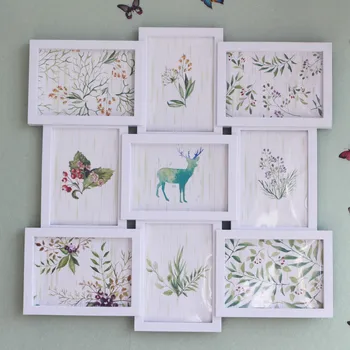 

Hot Selling Newest Photo Frame Combination Conjoined Hanging Wall Environmental Protection Building Children's Picture Frame