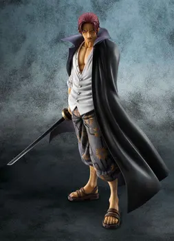 

23cm Red hair Shanks "Portrait Of Pirates" DX Excellent Model 10th LIMITED Ver ONE PIECE complete Figure Collectible model Gift
