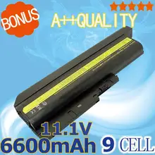 6600 мАч аккумулятор для ноутбука IBM ThinkPad R60 R61 T60 T61 Z61M Z61P 14," стандартные экраны и 15,4" Широкоформатные