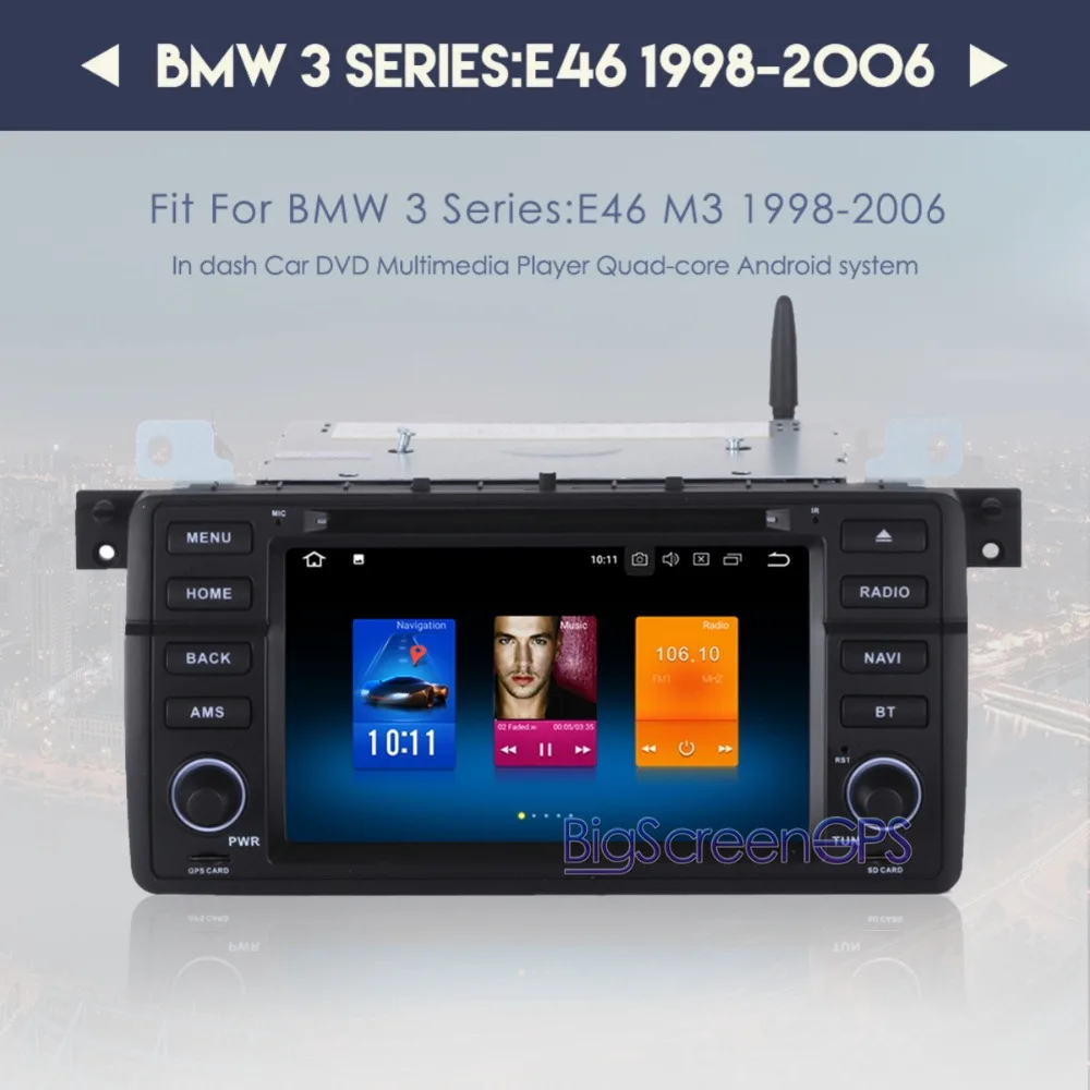 Top The Newest Android 8.0 7.1 Octa Core Car DVD Player GPS Navi For BMW E46 1998-2005 M3 1998-2005 Multimedia Autoradio Satnav WIFI 3