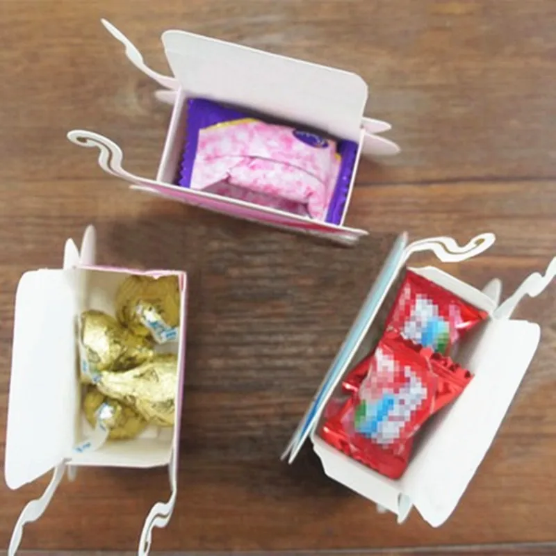 50 шт бумажная коробка для конфет Коляска Форма драги подарки детский душ свадебные сувениры бумажные коробки для упаковки Dragees подарочные сумки