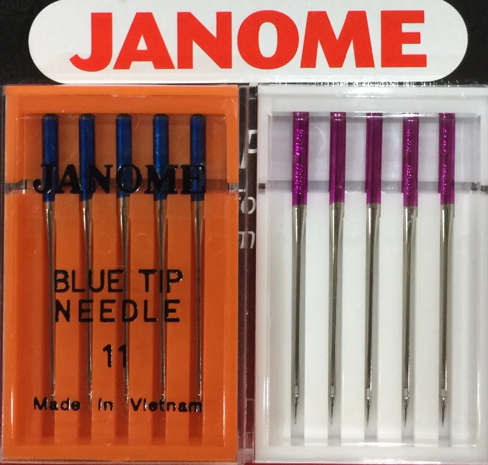 일본 JANOME Purple tip needles/Blue tip needles/Red tip needles/janome
