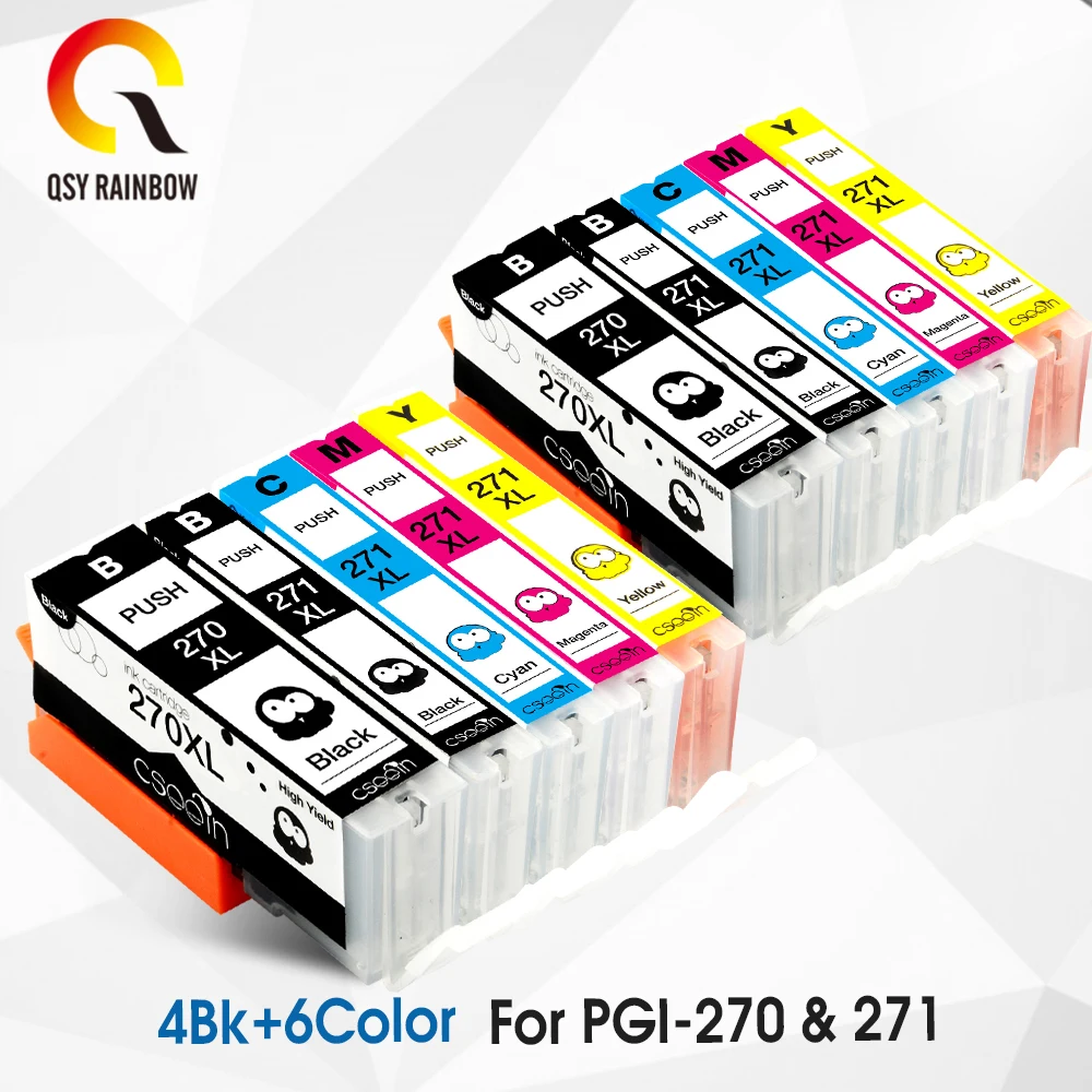 10 шт. PGI 270 XL CLI 271 совместимый чернильный картридж для Canon PIXMA MG7720 TS9020 TS8020 MG 7720 TS 9020 8020