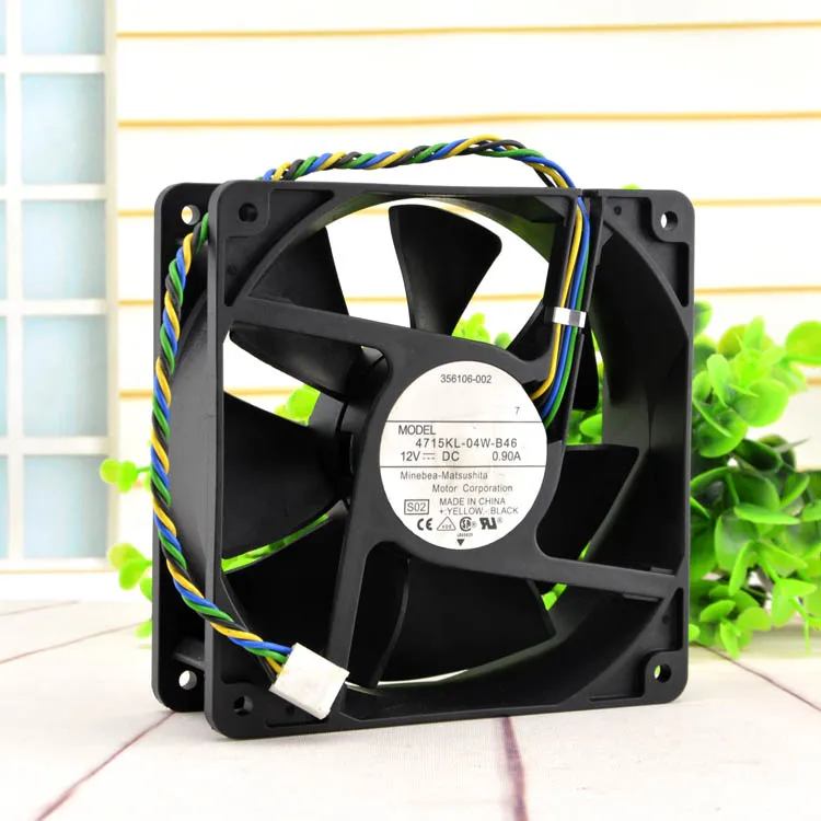 Nmb 4715kl-04w-b46 12v 0.90a 12cm 12038 pwm вентилятор с двумя шариками | Компьютеры и офис