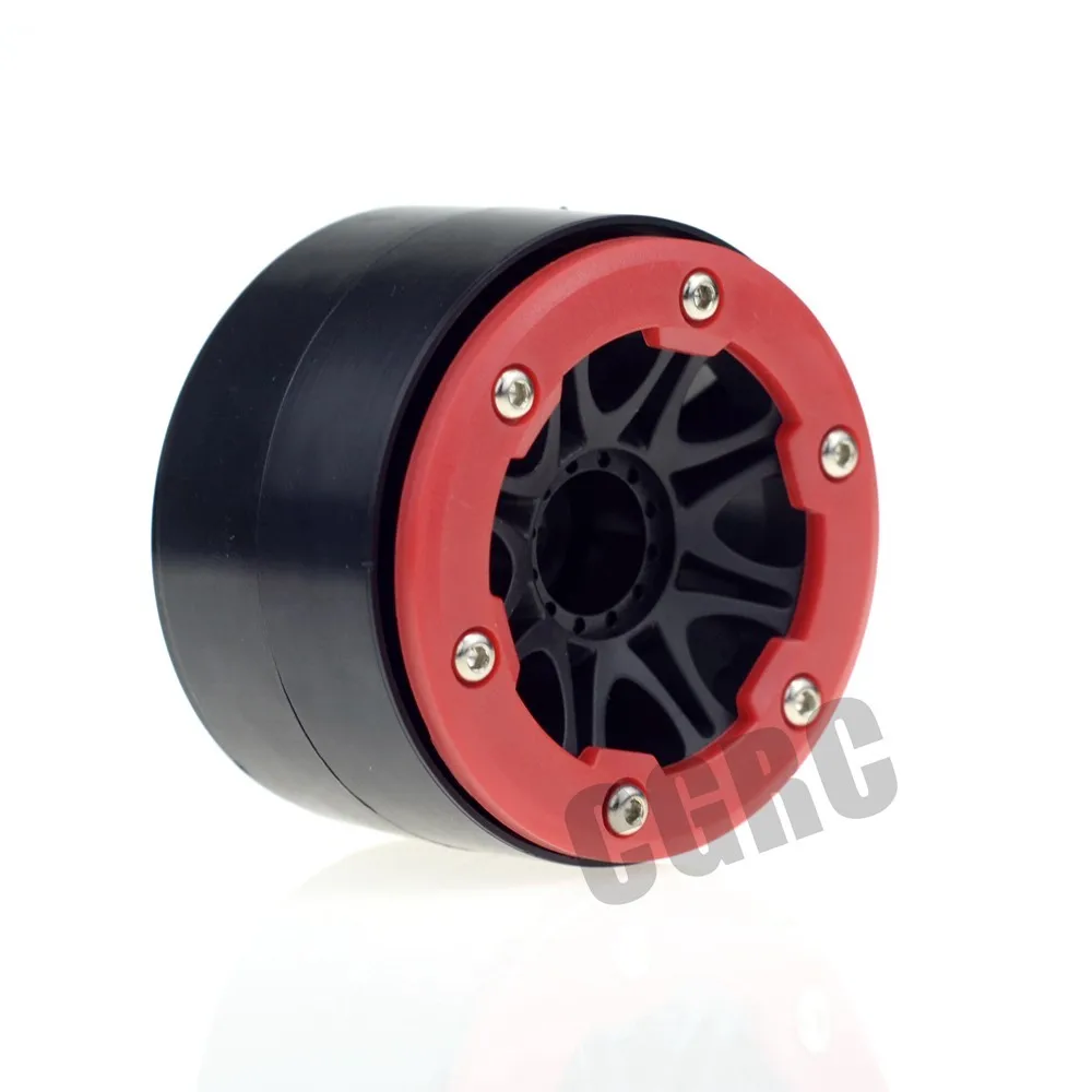 4 шт. пластик 2 Beadlock обод колеса для 1/10 RC Рок Гусеничный осевой SCX10 R10 Рейф Yeti