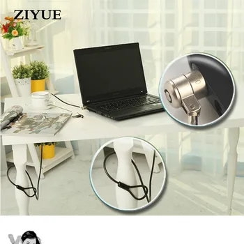 

Free Shipping Anti thief Shear Steel Mini Notebook Computer Anti-theft Lock with Two Keys