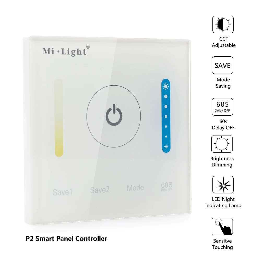 Умная светодиодная сенсорная панель Mi light контроллер для RGB RGBW + CCT/двойной