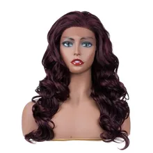 JINGFA Омбре парик для костюмированной вечеринки Длинные свободные волны синтетические парики для черных женщин 7 цветов