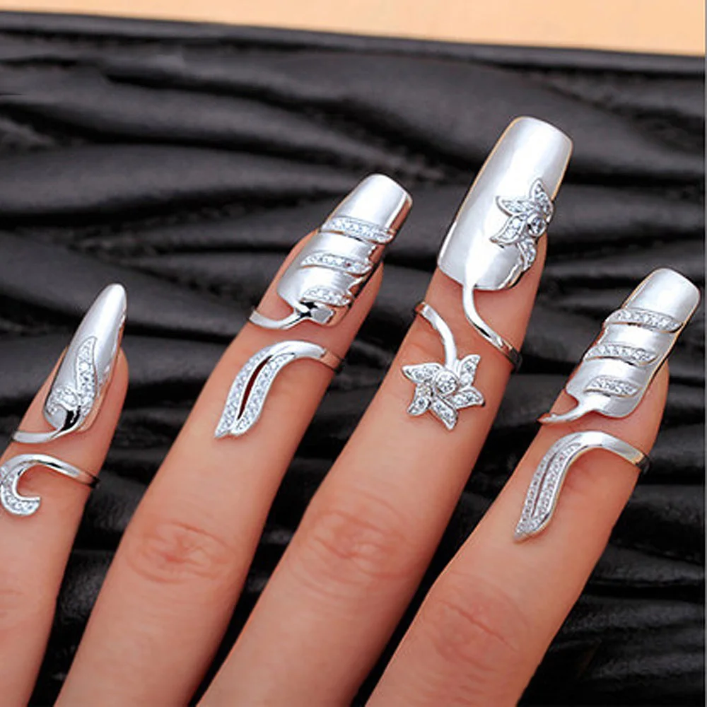 1 шт. перстень для ногтей высшего класса Micro CZ anillos mujer проложить Регулируемые