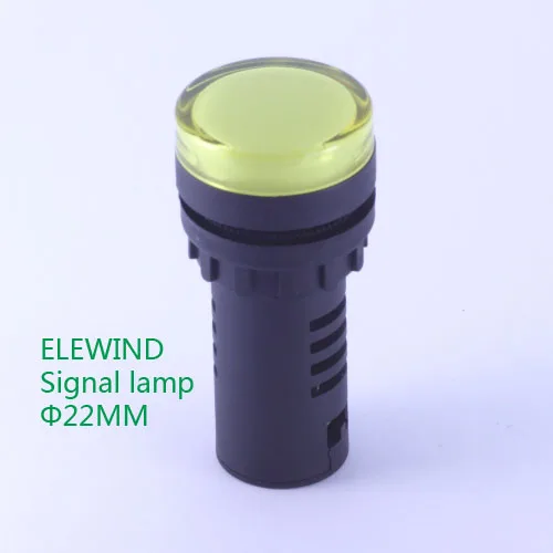 Green LED 3Pcs Flush Panel Mount 7//8 22mm sourcing map Signal Lights AC 220V