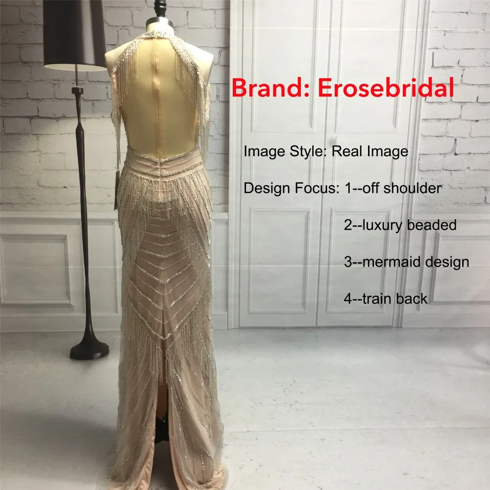 New Autumn 2019 Evening Dress Long Mermaid Beading Evening Gowns Luxury Beaded Design robe de soiree In Stock 48 Hours Shipping New Autumn 2019 Evening Dress Long Mermaid Beading Evening Gowns Luxury Beaded Design robe de soiree In Stock 48 Hours Shipping
