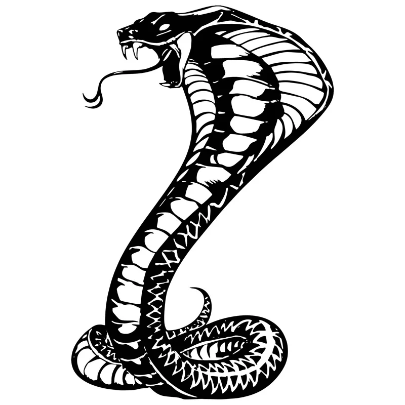 

15.2*22.8CM Snake Reptile Vinyl Car Stickers Motorcycle Decals Car Styling C2-0677