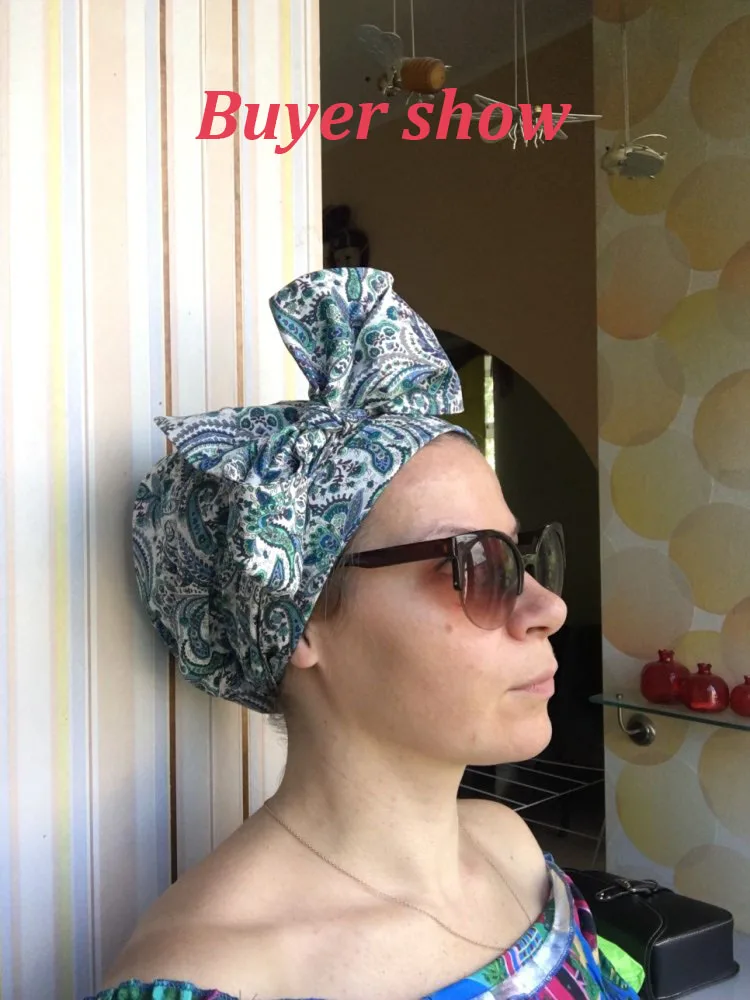 Хлопковый головной шарф, кепка chemo, повязка на голову, шапка для выпадения волос, чалма с бантиком, Новые Цветочные Летние праздничные женские банданы