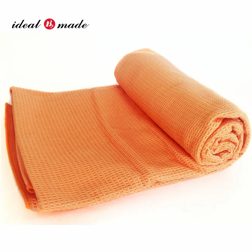 waffle yoga mat orange
