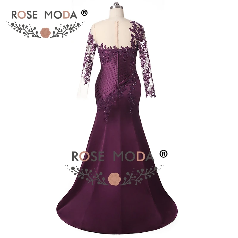 purple evening dressc